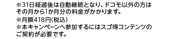 31日間無料緑バナー注釈テキスト