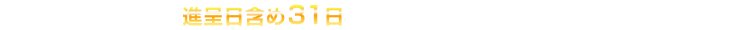 ポイント有効期限　進呈日含め31日
