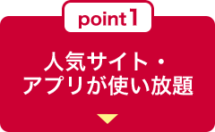 point1 人気サイト・アプリが使い放題